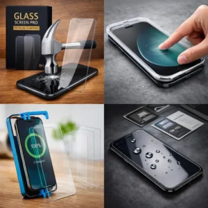 حماية شاشة زجاجية 9H مقاومة للكسر