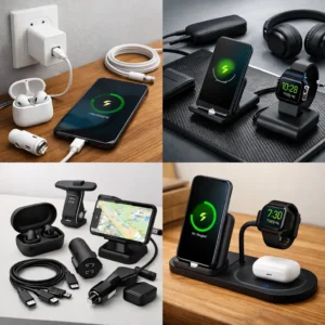 شاحن جداري سريع مع كابل